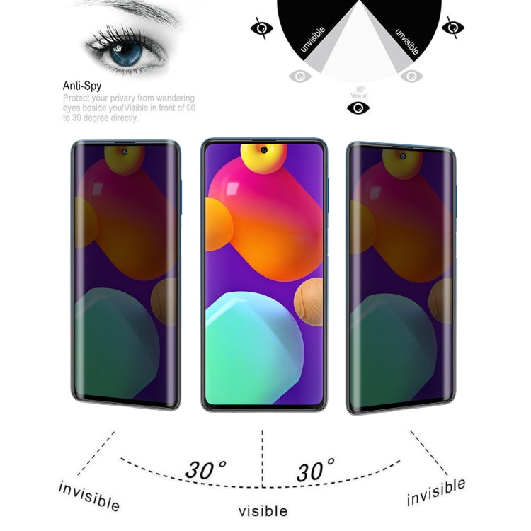 Full Cover Anti-peeping Tempered Glass Film For Samsung Galaxy M62