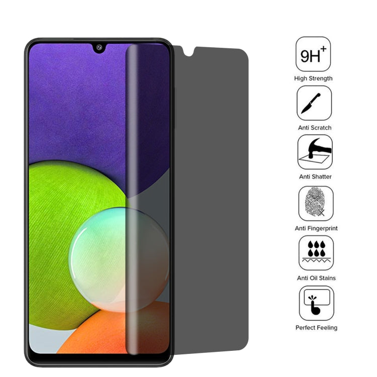 25 PCS Full Cover Anti-peeping Tempered Glass Film For Samsung Galaxy A22 4G