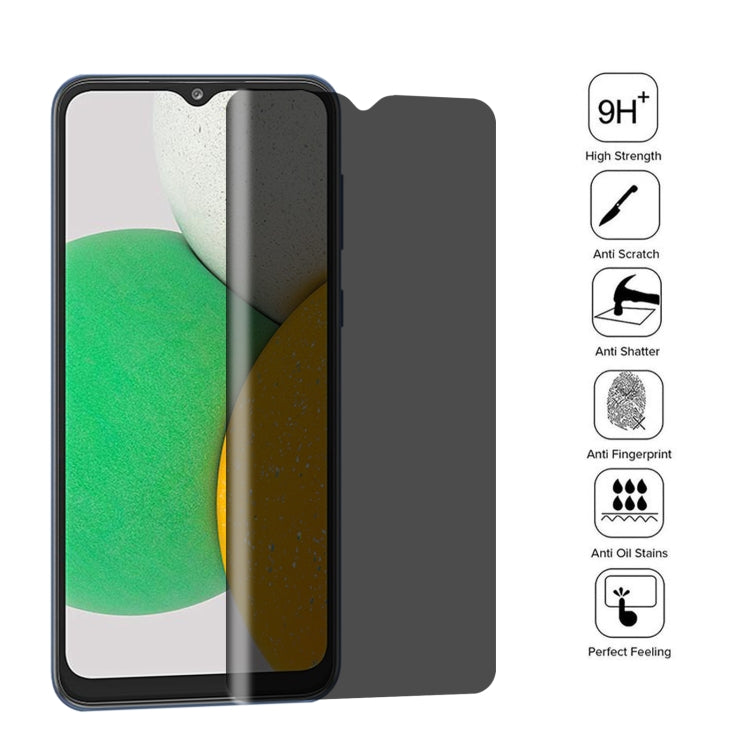 25 PCS Full Cover Anti-peeping Tempered Glass Film For Samsung Galaxy A03 Core