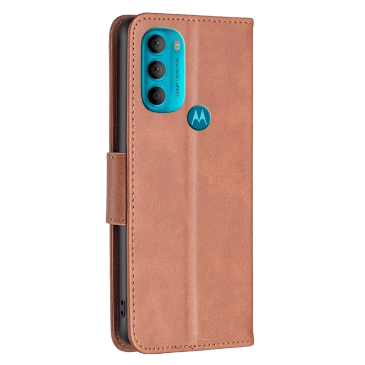 For Motorola Moto G71 5G Lambskin Texture Leather Phone Case