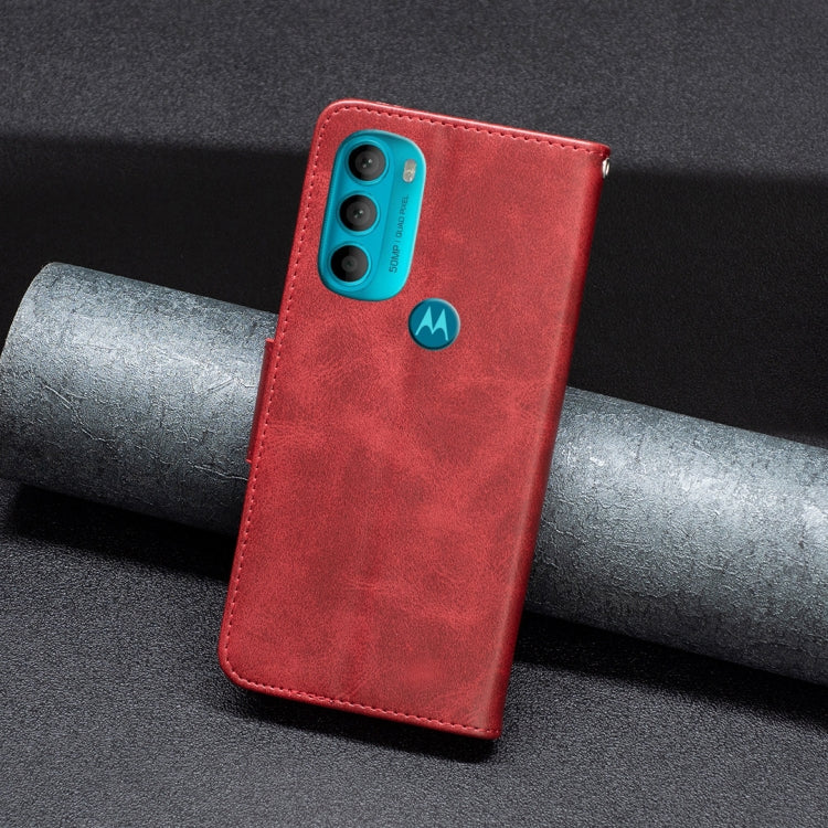 For Motorola Moto G71 5G Lambskin Texture Leather Phone Case