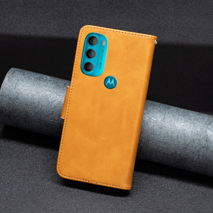 For Motorola Moto G71 5G Lambskin Texture Leather Phone Case