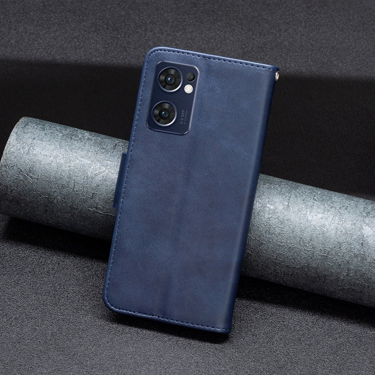 For OPPO Reno7 5G/Find X5 Lite Lambskin Texture Leather Phone Case