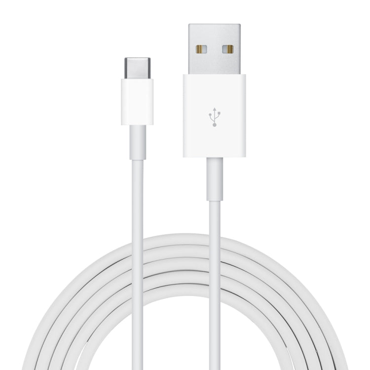 2A USB to USB-C / Type-C Data Cable, Cable Length:1m(White)