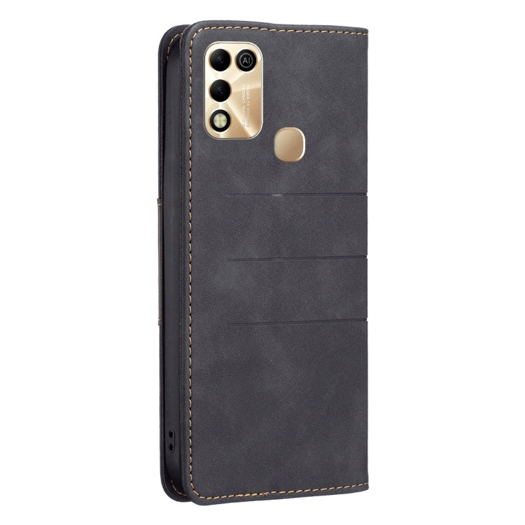 For Infinix Hot 11 Play/Hot 10 Play Magnetic Splicing Leather Phone Case