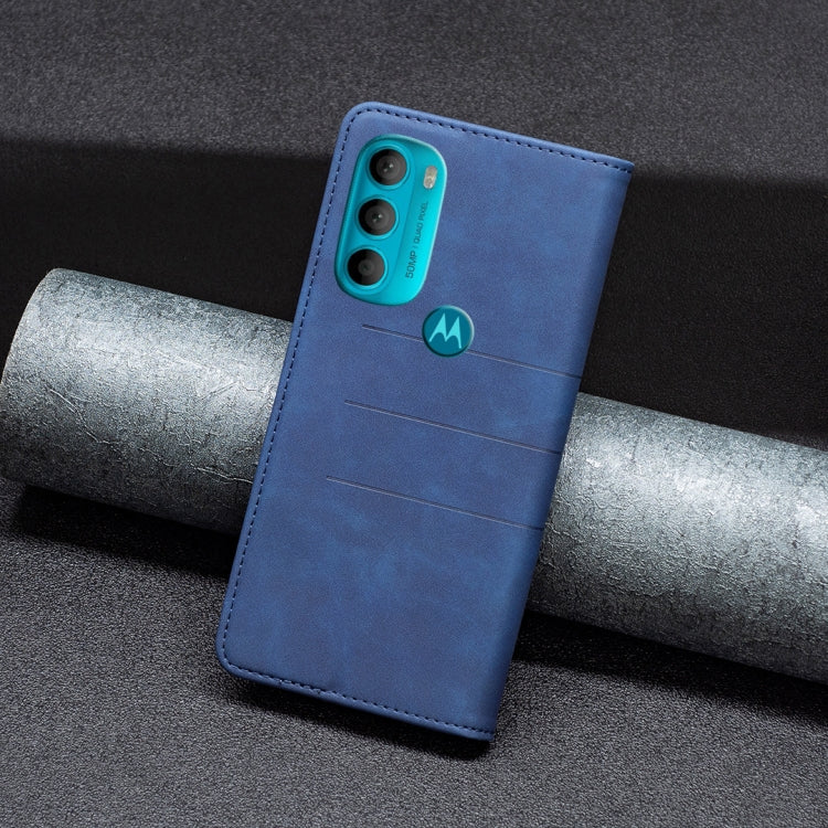 For Motorola Moto G71 5G Magnetic Splicing Leather Phone Case