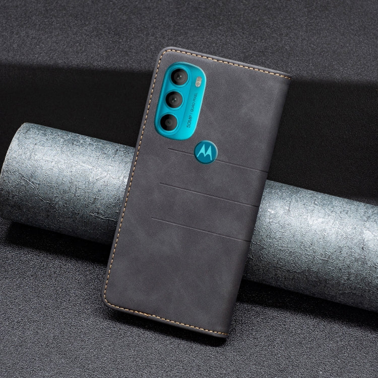 For Motorola Moto G71 5G Magnetic Splicing Leather Phone Case