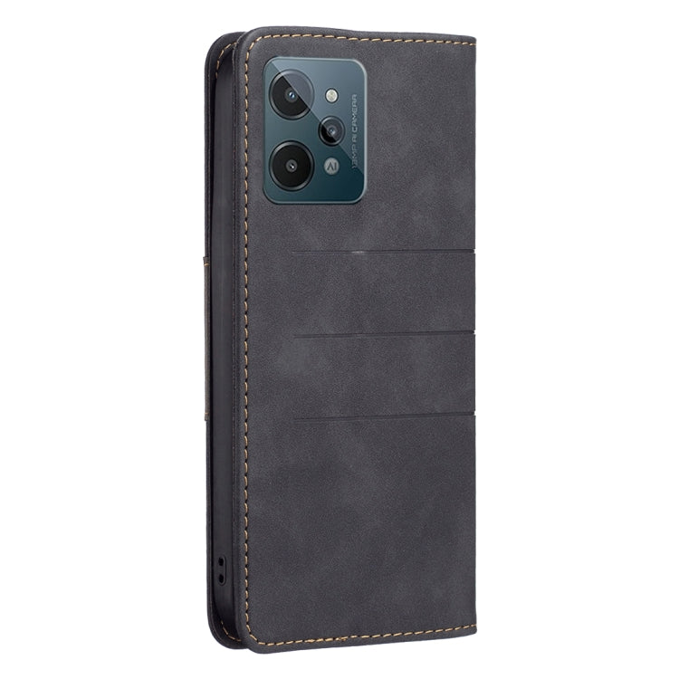 For OPPO Realme C31 Magnetic Splicing Leather Phone Case