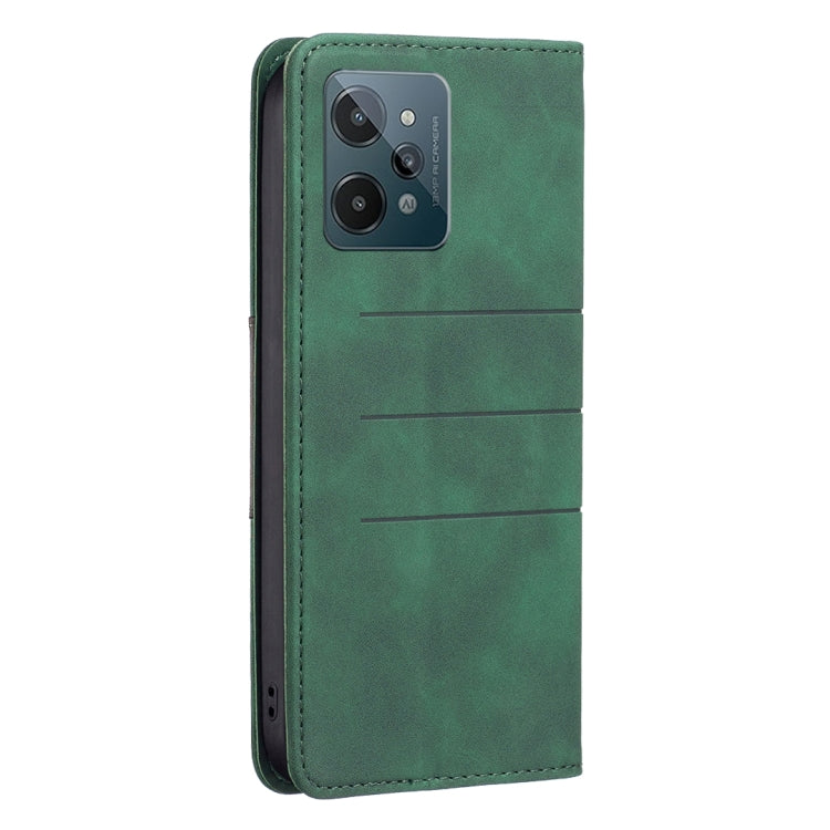 For OPPO Realme C31 Magnetic Splicing Leather Phone Case