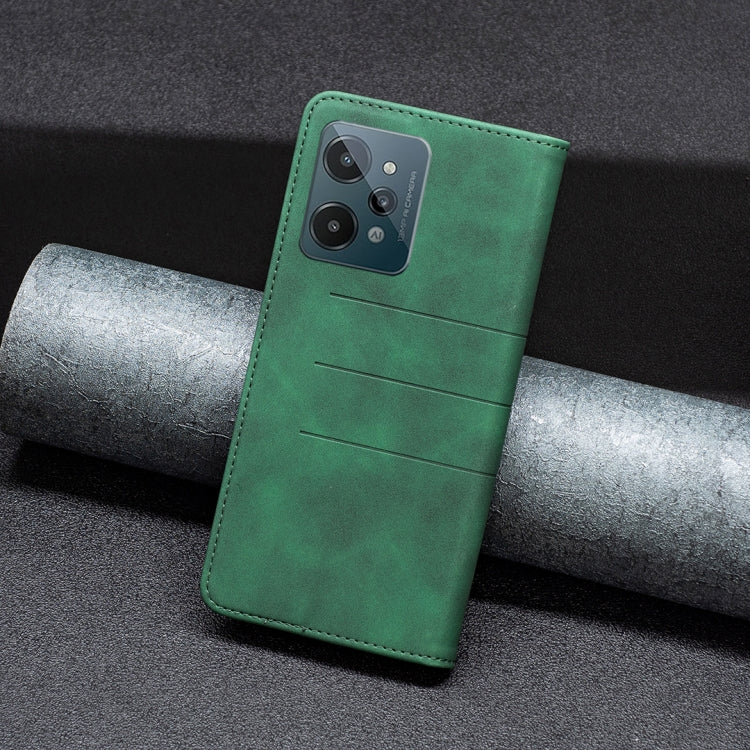 For OPPO Realme C31 Magnetic Splicing Leather Phone Case