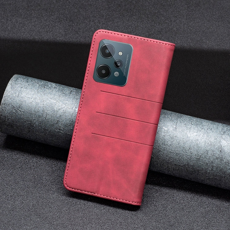 For OPPO Realme C31 Magnetic Splicing Leather Phone Case