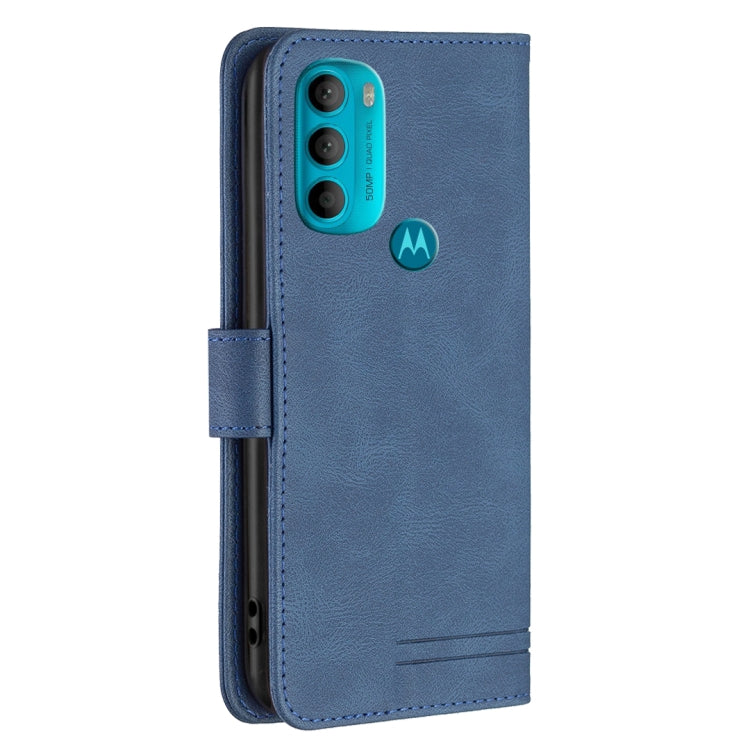 For Motorola Moto G71 5G Magnetic Clasp RFID Blocking Anti-Theft Leather Phone Case with Holder & Card Slots & Wallet