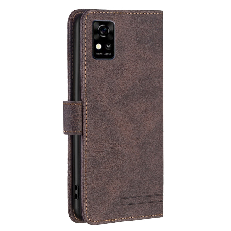 For ZTE Blade  A31 Magnetic Clasp RFID Blocking Anti-Theft Leather Phone Case with Holder & Card Slots & Wallet