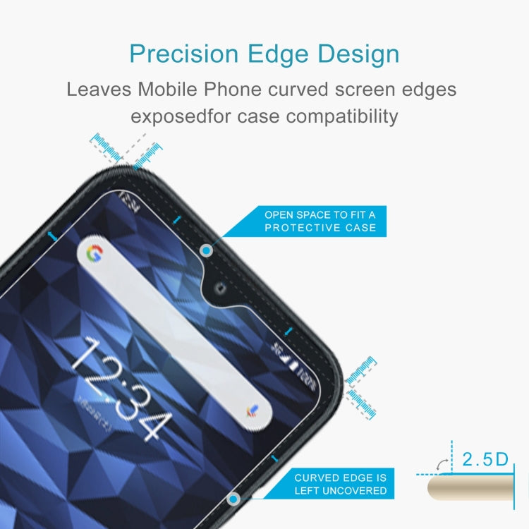 50 PCS 0.26mm 9H 2.5D Tempered Glass Film For Kyocera Digno BX 2