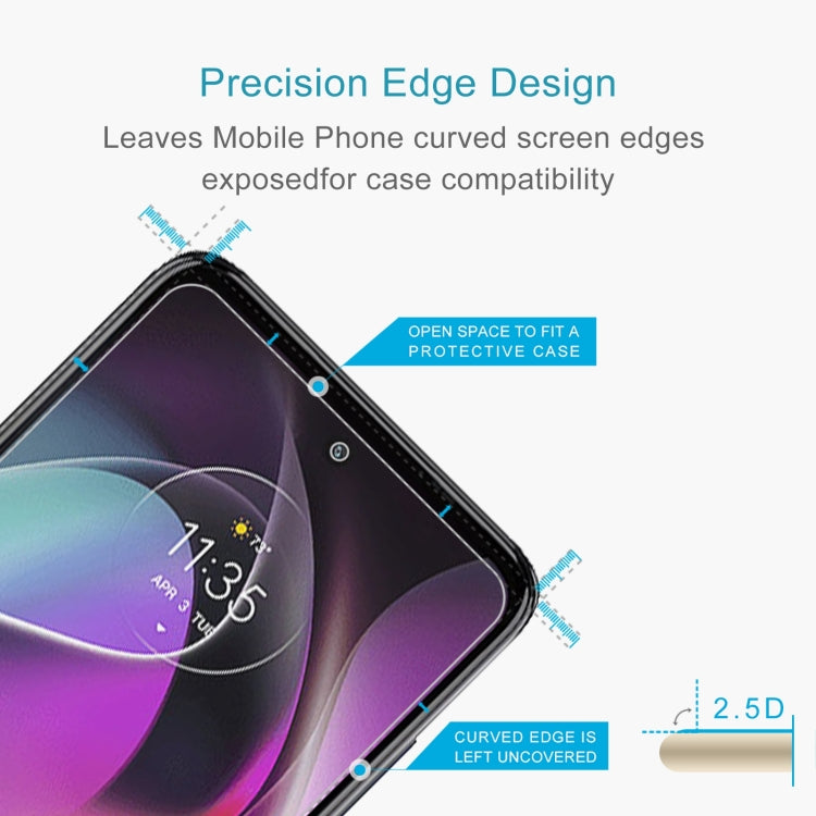 50 PCS 0.26mm 9H 2.5D Tempered Glass Film For Motorola Moto G 2022