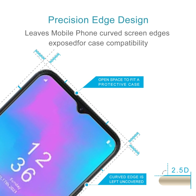 50 PCS 0.26mm 9H 2.5D Tempered Glass Film For Itel Vision 2s