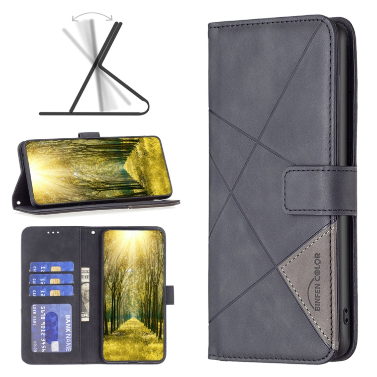 For Infinix Hot 11s/Hot 11T BF05 Magnetic Buckle Rhombus Texture Leather Phone Case