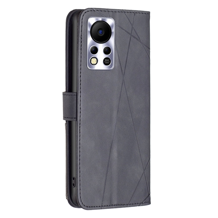 For Infinix Hot 11s/Hot 11T BF05 Magnetic Buckle Rhombus Texture Leather Phone Case