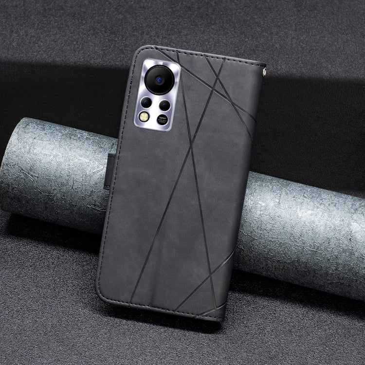For Infinix Hot 11s/Hot 11T BF05 Magnetic Buckle Rhombus Texture Leather Phone Case