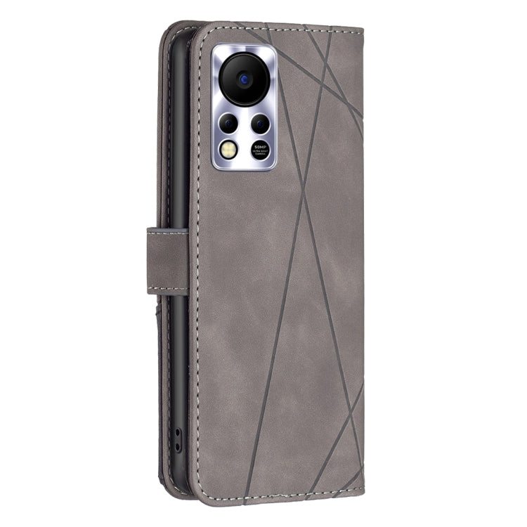 For Infinix Hot 11s/Hot 11T BF05 Magnetic Buckle Rhombus Texture Leather Phone Case