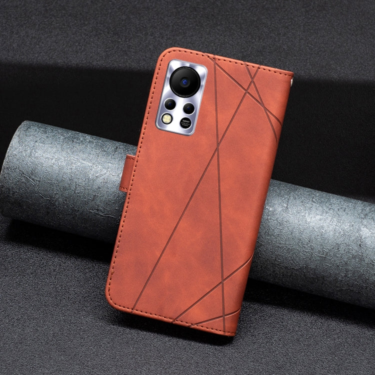 For Infinix Hot 11s/Hot 11T BF05 Magnetic Buckle Rhombus Texture Leather Phone Case