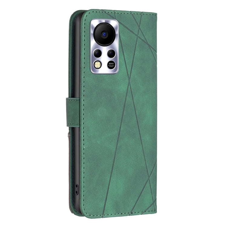 For Infinix Hot 11s/Hot 11T BF05 Magnetic Buckle Rhombus Texture Leather Phone Case