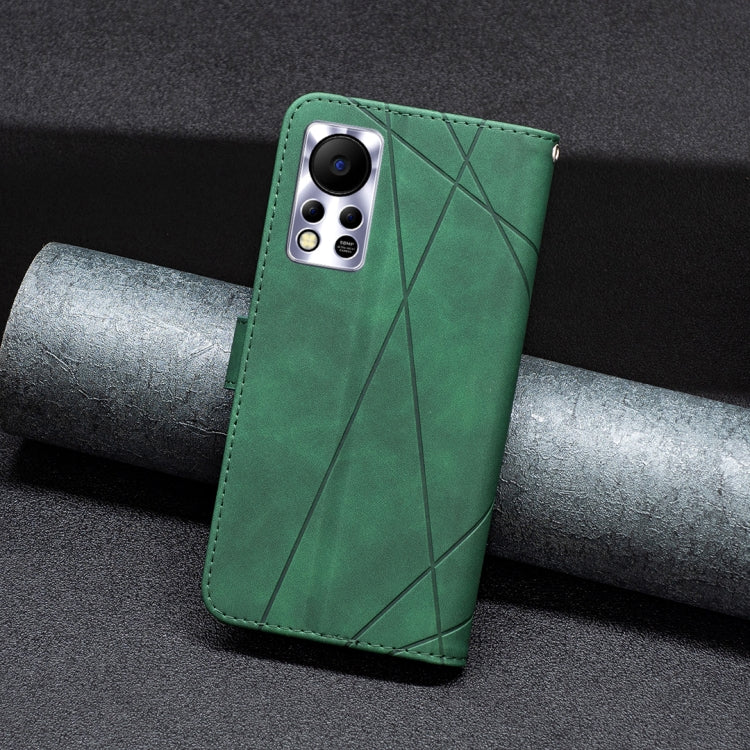 For Infinix Hot 11s/Hot 11T BF05 Magnetic Buckle Rhombus Texture Leather Phone Case
