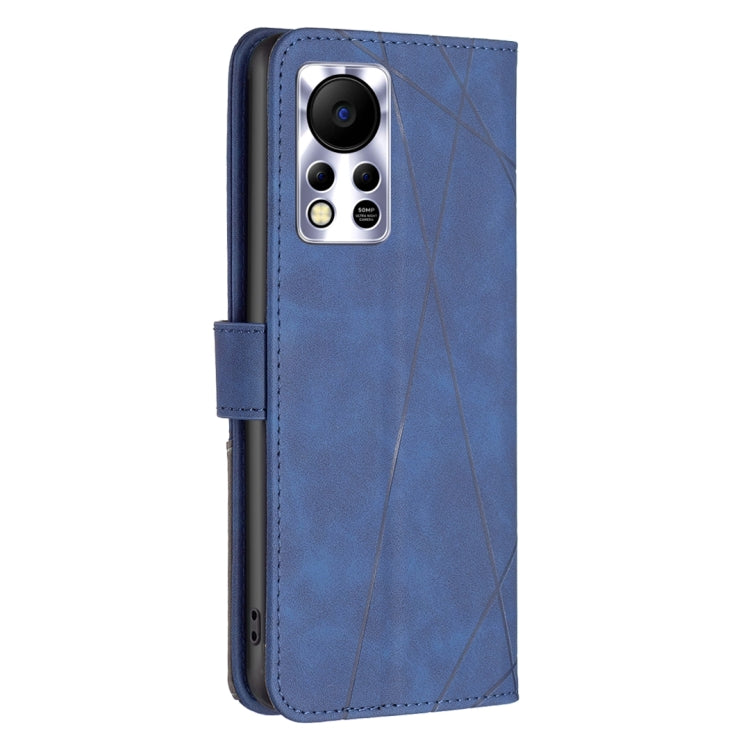 For Infinix Hot 11s/Hot 11T BF05 Magnetic Buckle Rhombus Texture Leather Phone Case