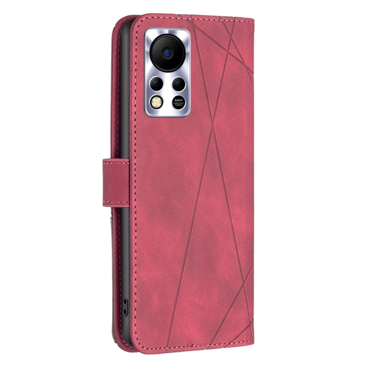 For Infinix Hot 11s/Hot 11T BF05 Magnetic Buckle Rhombus Texture Leather Phone Case