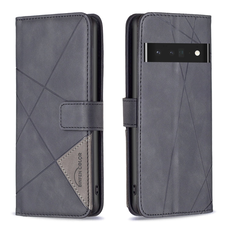 For Google Pixel 7 Pro 5G BF05 Magnetic Buckle Rhombus Texture Leather Phone Case