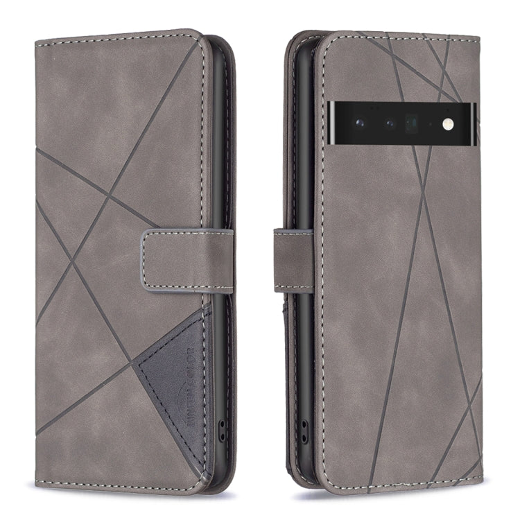 For Google Pixel 7 Pro 5G BF05 Magnetic Buckle Rhombus Texture Leather Phone Case