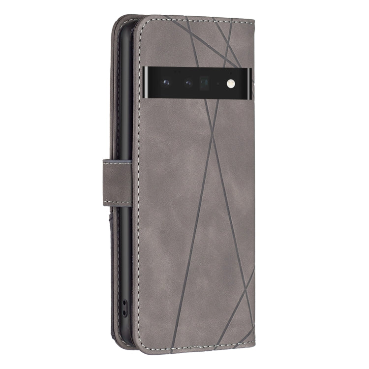 For Google Pixel 7 Pro 5G BF05 Magnetic Buckle Rhombus Texture Leather Phone Case