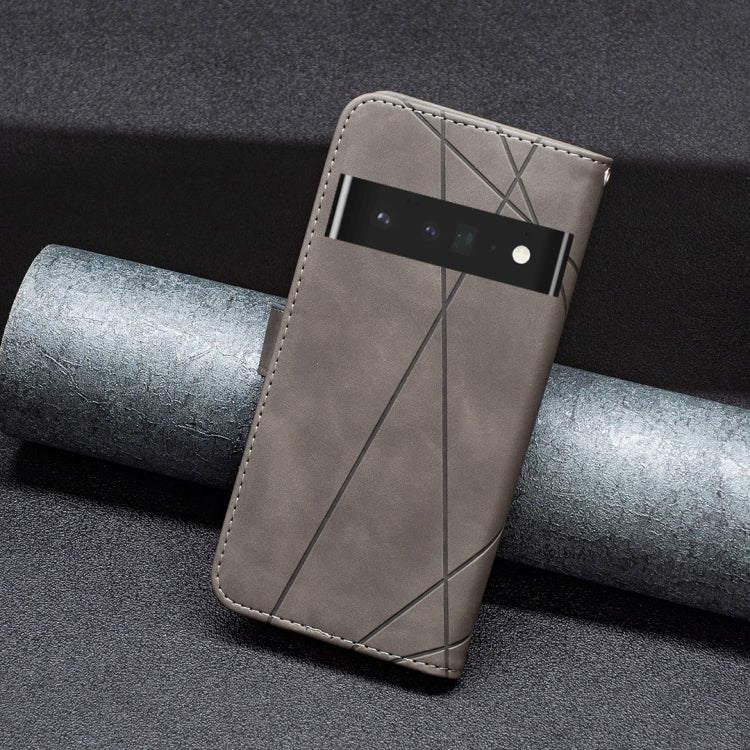 For Google Pixel 7 Pro 5G BF05 Magnetic Buckle Rhombus Texture Leather Phone Case