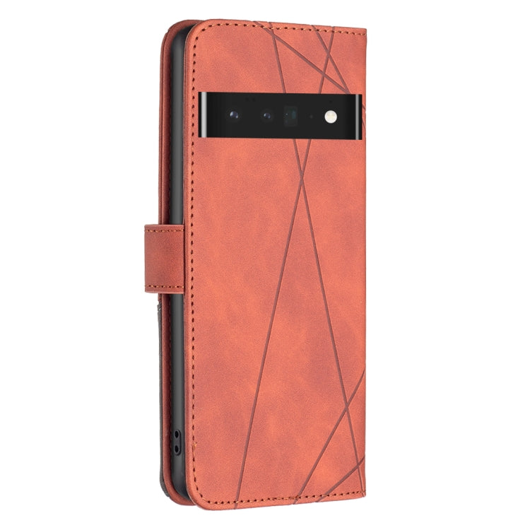 For Google Pixel 7 Pro 5G BF05 Magnetic Buckle Rhombus Texture Leather Phone Case