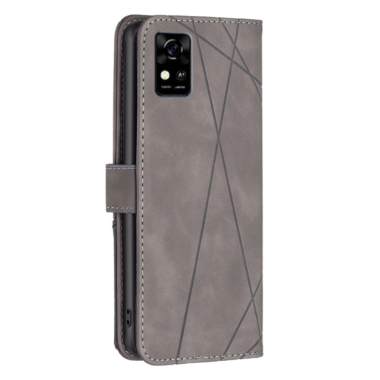 For ZTE Blade  A31 BF05 Magnetic Buckle Rhombus Texture Leather Phone Case