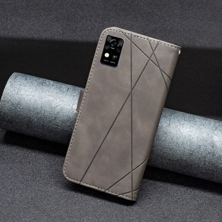 For ZTE Blade  A31 BF05 Magnetic Buckle Rhombus Texture Leather Phone Case