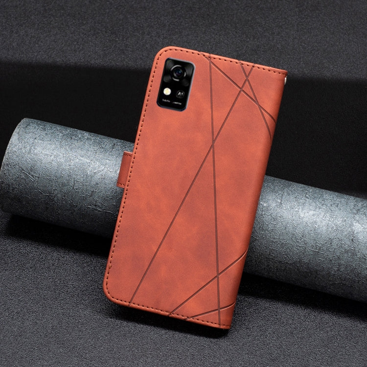 For ZTE Blade  A31 BF05 Magnetic Buckle Rhombus Texture Leather Phone Case