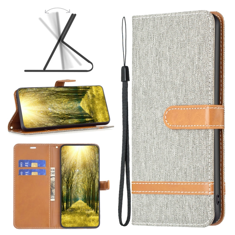 For Nokia G11 / G21 Color Matching Denim Texture Horizontal Flip Leather Case