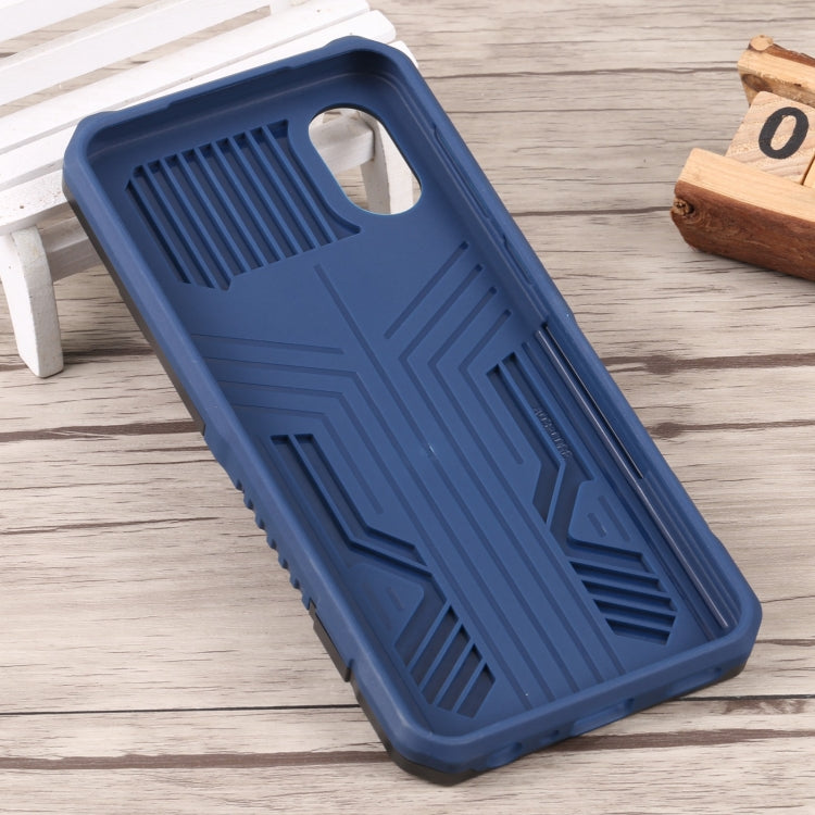 For Samsung Galaxy A03 Core Armor Warrior Shockproof PC + TPU Phone Case