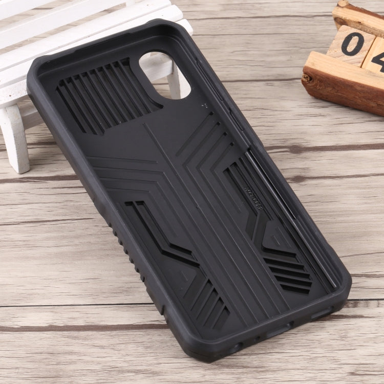 For Samsung Galaxy A03 Core Armor Warrior Shockproof PC + TPU Phone Case