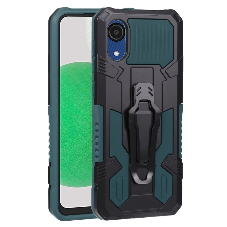 For Samsung Galaxy A03 Core Armor Warrior Shockproof PC + TPU Phone Case