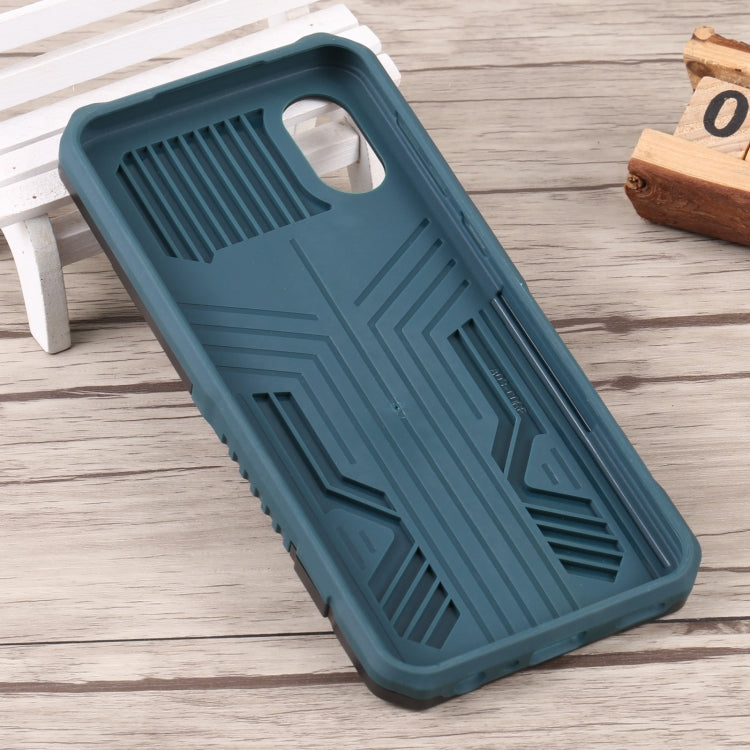 For Samsung Galaxy A03 Core Armor Warrior Shockproof PC + TPU Phone Case