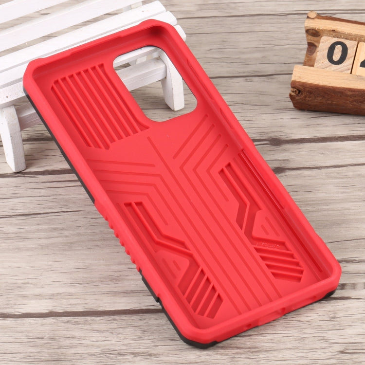 For Samsung Galaxy A73 5G Armor Warrior Shockproof PC + TPU Phone Case