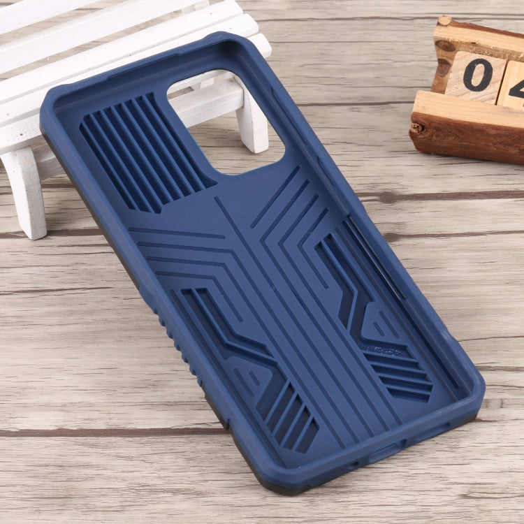 For Samsung Galaxy A73 5G Armor Warrior Shockproof PC + TPU Phone Case