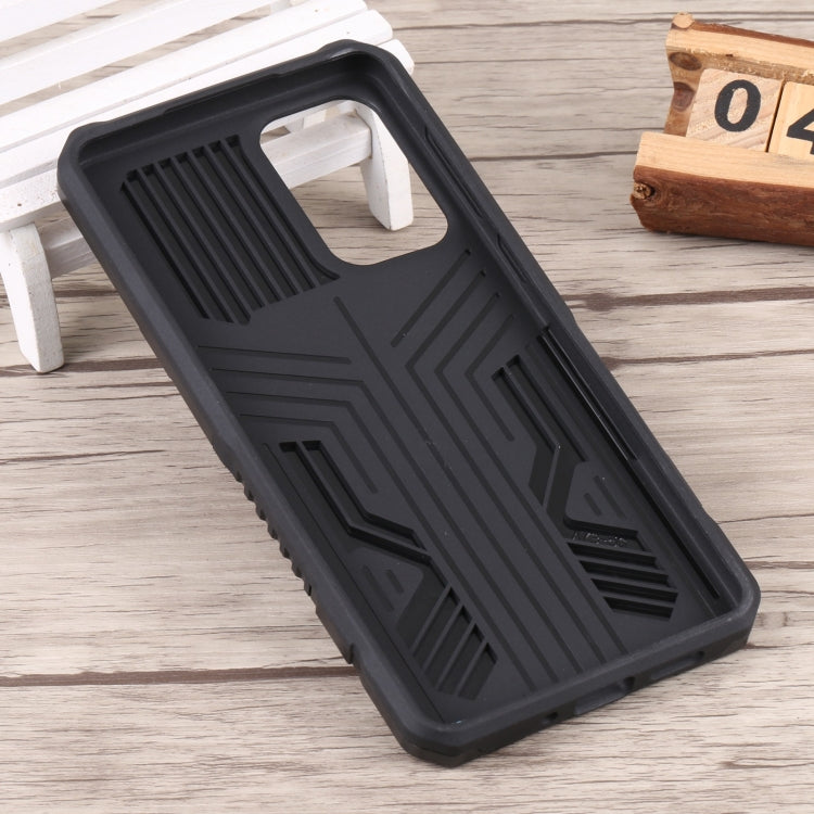 For Samsung Galaxy A73 5G Armor Warrior Shockproof PC + TPU Phone Case