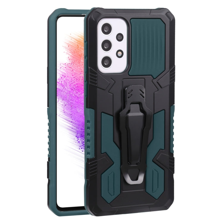 For Samsung Galaxy A73 5G Armor Warrior Shockproof PC + TPU Phone Case