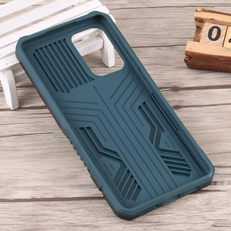 For Samsung Galaxy A73 5G Armor Warrior Shockproof PC + TPU Phone Case