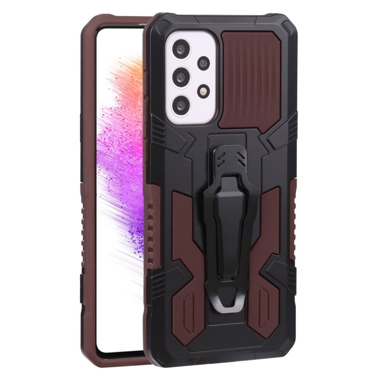 For Samsung Galaxy A73 5G Armor Warrior Shockproof PC + TPU Phone Case
