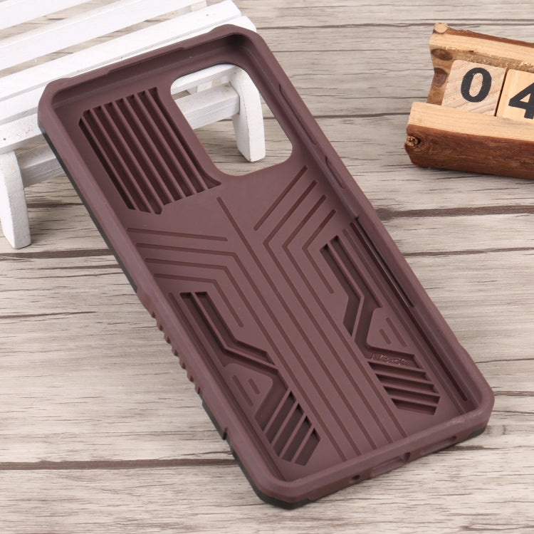 For Samsung Galaxy A73 5G Armor Warrior Shockproof PC + TPU Phone Case