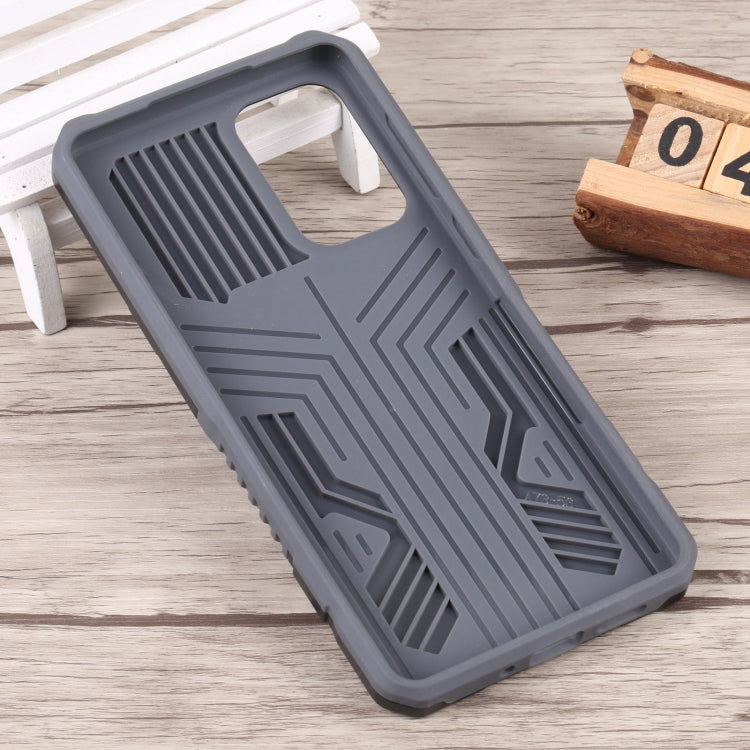For Samsung Galaxy A73 5G Armor Warrior Shockproof PC + TPU Phone Case